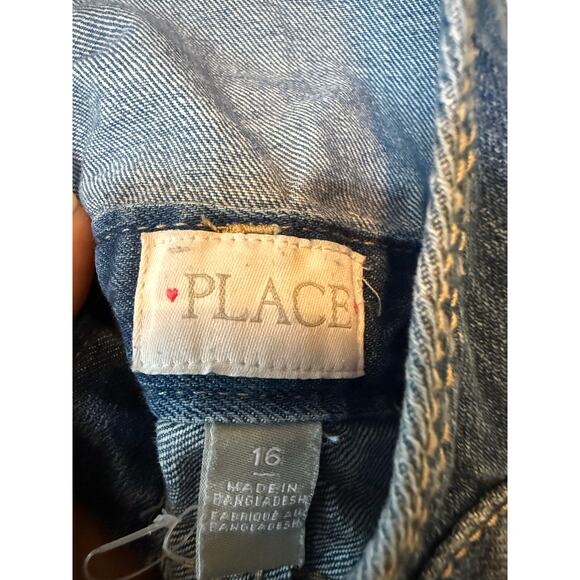 Children’s place jean Overalls skirt/skirtall. - Picture 2 of 3